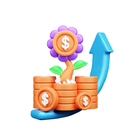 Analisi finanziaria  3D Icon