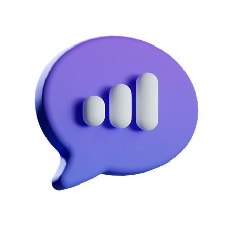 Chat de análisis  3D Icon