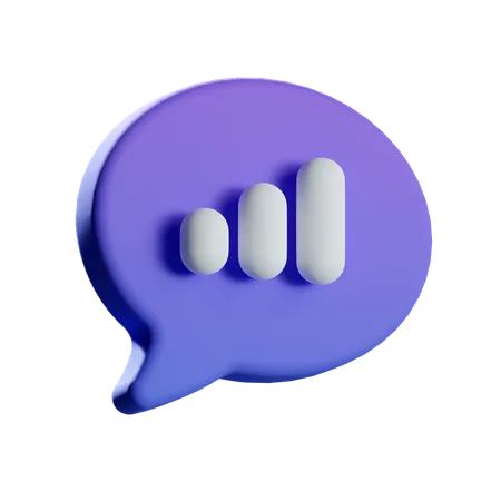 Chat de análisis  3D Icon