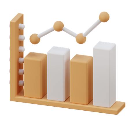 Crecimiento analítico  3D Illustration