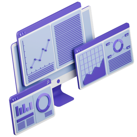 Análisis de datos  3D Icon