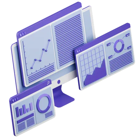 Análisis de datos  3D Icon