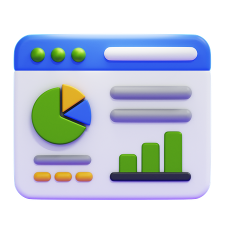 Análisis de datos  3D Icon