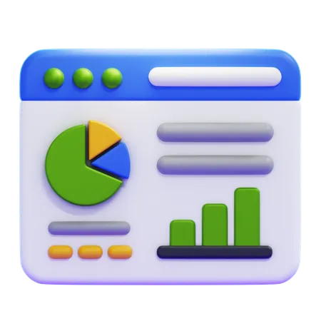 Análisis de datos  3D Icon