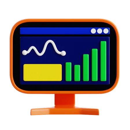 Análisis de datos  3D Icon