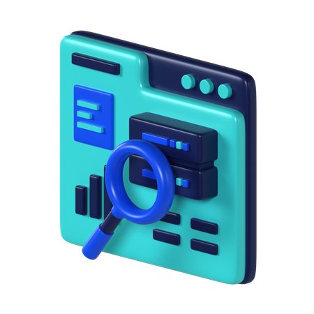 Análisis de datos  3D Icon