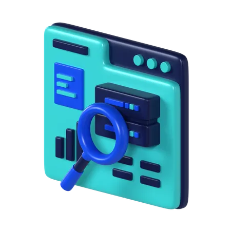 Análisis de datos  3D Icon