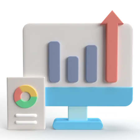 Análisis de datos  3D Icon