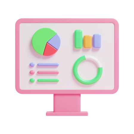 Análisis de datos  3D Icon