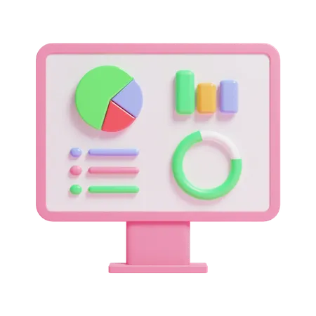 Análisis de datos  3D Icon