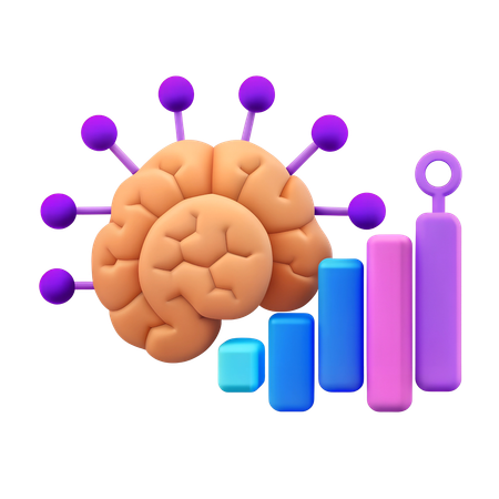 Análisis de datos ia  3D Icon