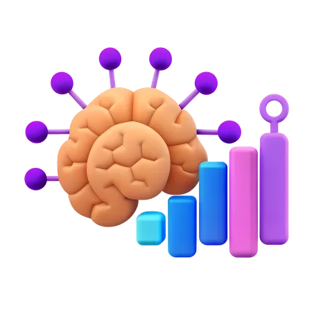 Análisis de datos ia  3D Icon