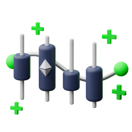 Análisis de ethereum  3D Icon