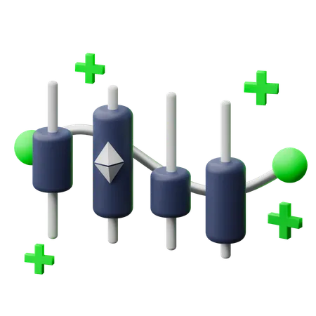 Análisis de ethereum  3D Icon