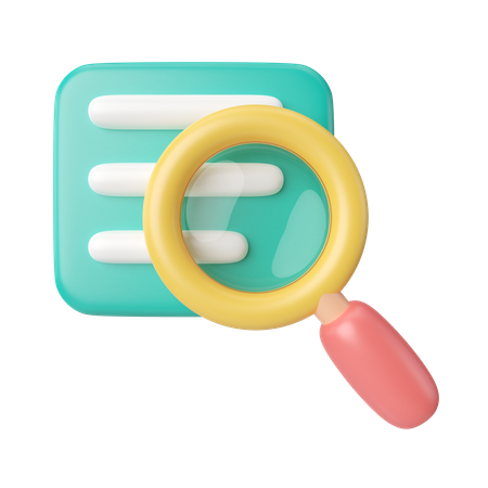 Datos de búsqueda  3D Icon