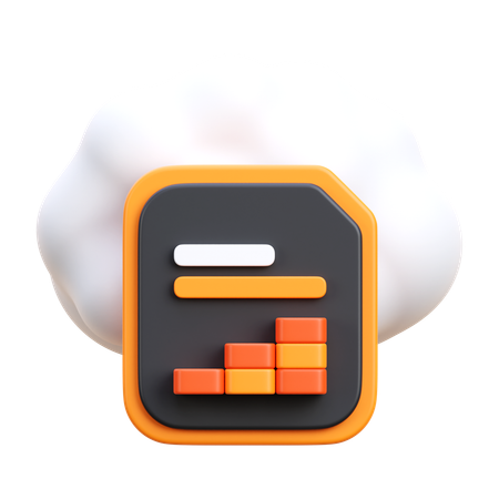 Análisis de la nube  3D Icon