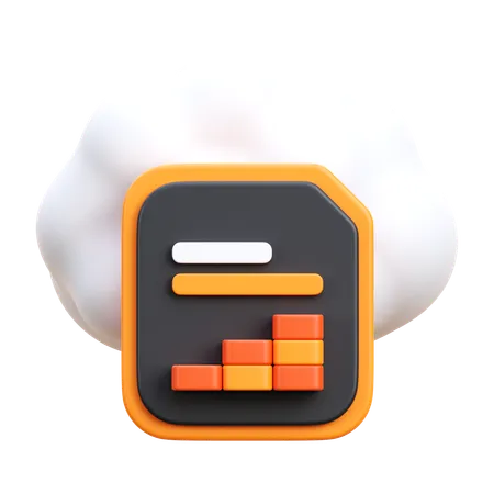 Análisis de la nube  3D Icon