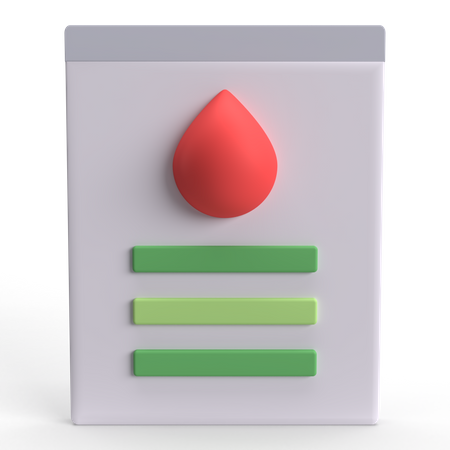 Prueba de sangre  3D Icon