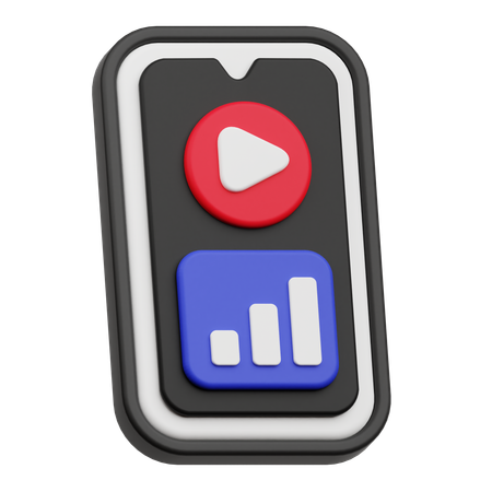 Análisis de vídeo  3D Icon