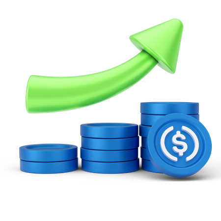 Análisis del dólar  3D Icon
