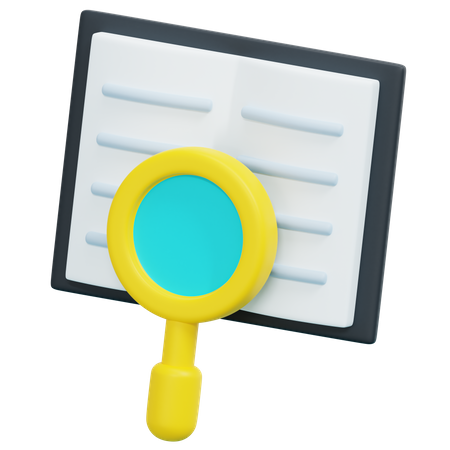 Análisis de documentos  3D Icon
