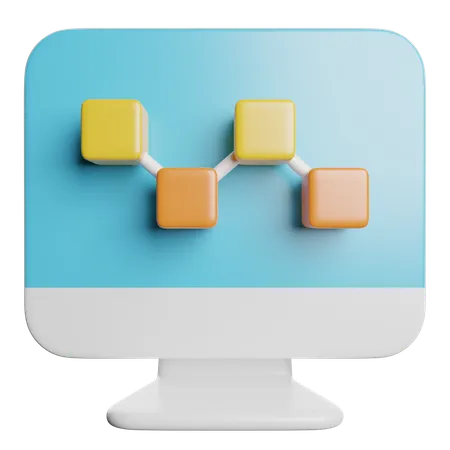Análisis en línea  3D Icon
