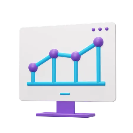 Análisis en línea  3D Illustration