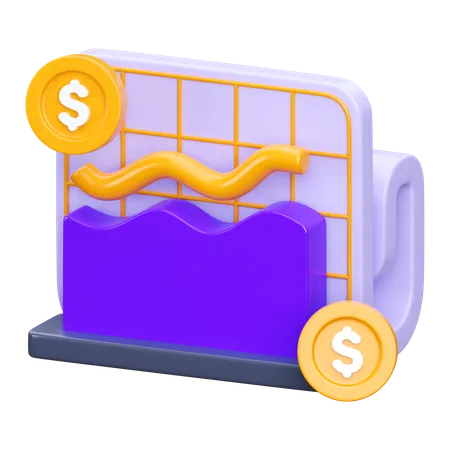 Análisis financiero  3D Icon