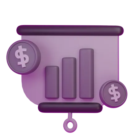 Análisis financiero  3D Icon