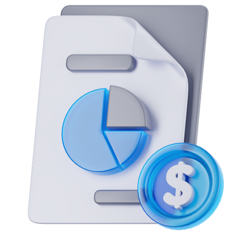 Análisis financiero  3D Icon