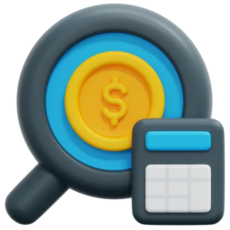 Análisis financiero  3D Icon