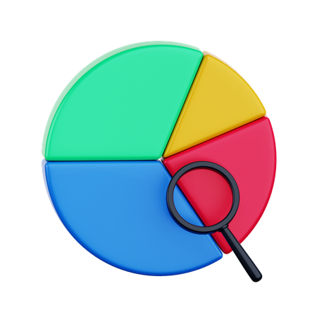Gráfico circular de análisis  3D Icon