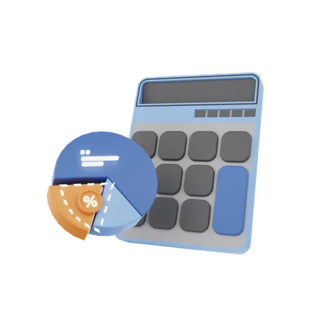 Análisis fiscal  3D Icon