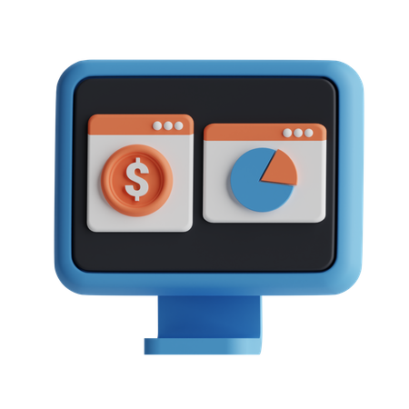 Analytisches Diagramm  3D Icon