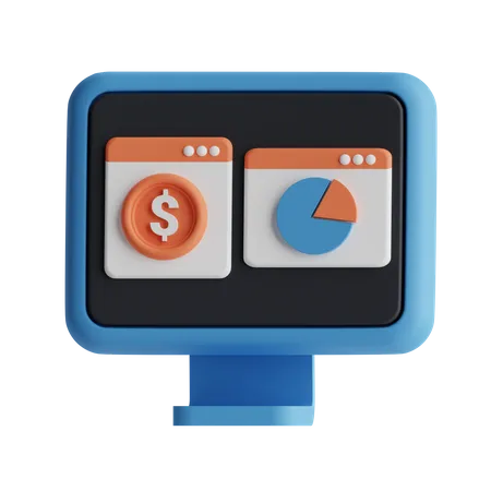 Analytisches Diagramm  3D Icon