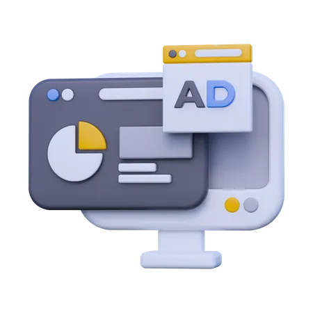 Analista de anuncios  3D Icon