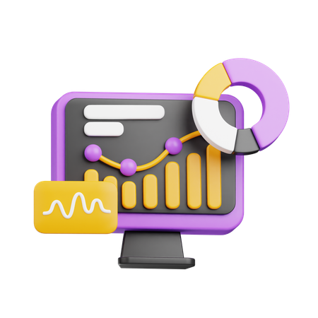 Analista de informações  3D Icon