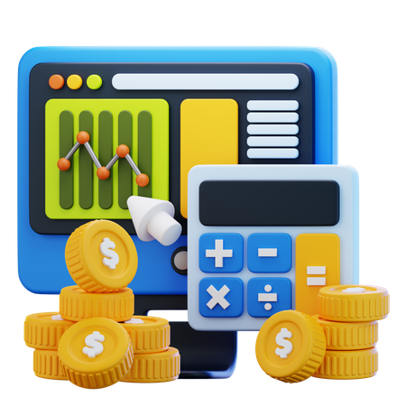 Analista financeiro  3D Icon