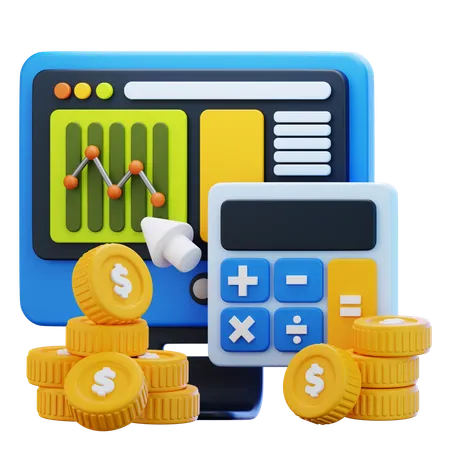 Analista financeiro  3D Icon