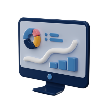 Análisis informático  3D Icon