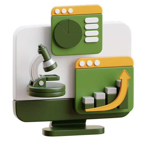 Analítico  3D Icon