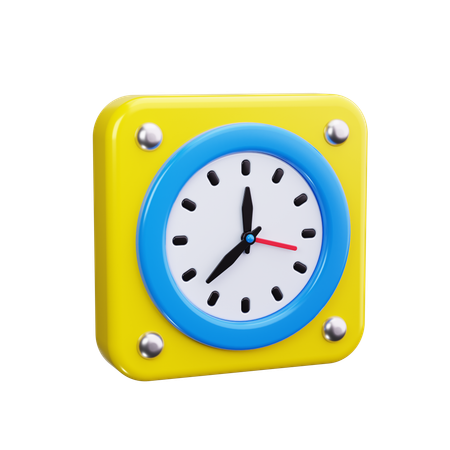 Analog Clock  3D Icon