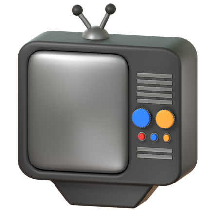 Analog TV  3D Icon