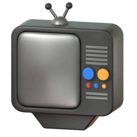 Analog TV  3D Icon