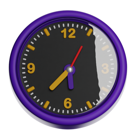 Analog Wall Clock With Frame  3D Icon