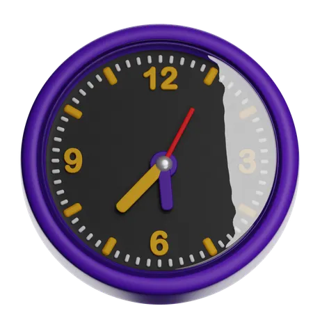 Analog Wall Clock With Frame  3D Icon