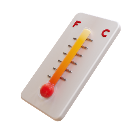 Analoges Thermometer  3D Icon