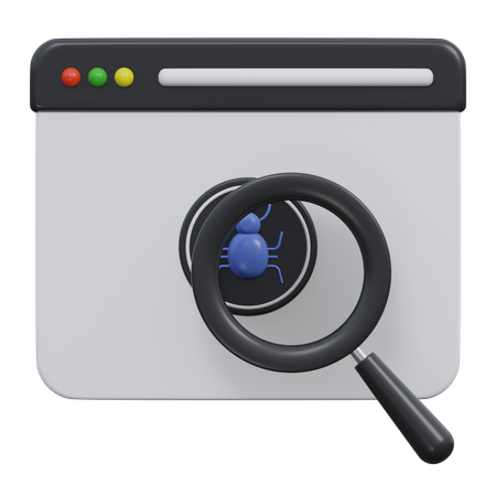 Analyse antivirus  3D Icon