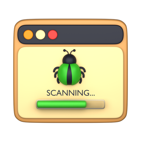 Analyse antivirus  3D Icon