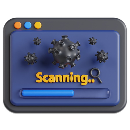 Analyse antivirus  3D Icon